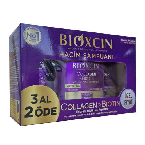 Bioxcin Collagen Biotin Saç Dökülmesine Karşı Şampuan 300 ml- 3 al 2 öde - 1