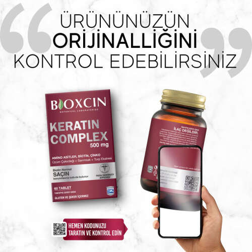 Bioxcin Forte Keratin Complex Tablet Takviye Edici Gıda 60 Tablet - 9