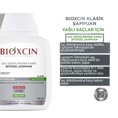 Bioxcin Genesis Saç Dökülmesine Karşı Şampuan 300ml (Yağlı Saçlar) - 3