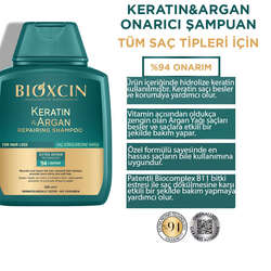 Bioxcin Keratin ve Argan Onarıcı Şampuan 2x300 ml