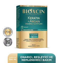 Bioxcin Keratin ve Argan Onarıcı Şampuan 2x300 ml