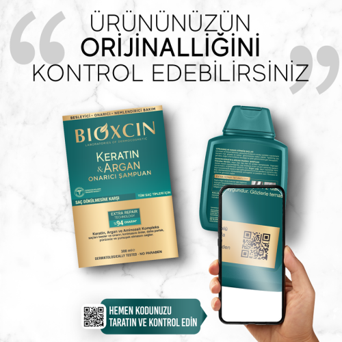 Bioxcin Keratin ve Argan Onarıcı Şampuan 2x300 ml - 8