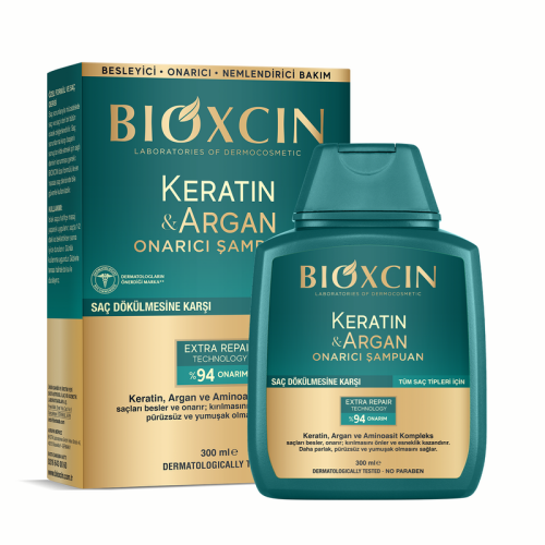 Bioxcin Keratin ve Argan Onarıcı Şampuan 300 ml - 1