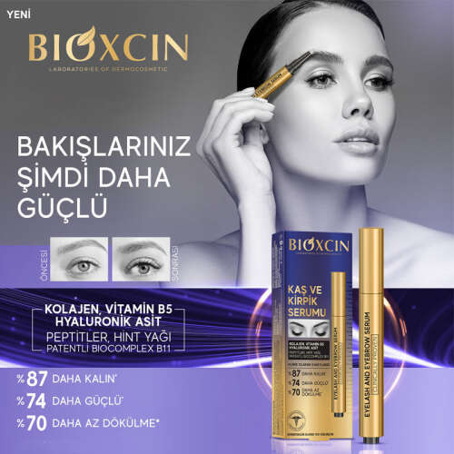 Bioxcin Kolajen ve Hyaluronik Asit İçerikli Kaş ve Kirpik Serumu 3 ml - 10