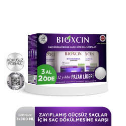 Bioxcin Saç Dökülmesine Karşı Siyah Sarımsak Şampuanı 300 ml | 3 al 2 öde - 1