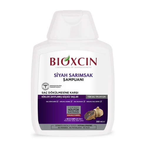 Bioxcin Saç Dökülmesine Karşı Siyah Sarımsak Şampuanı 300 ml | 3 al 2 öde - 3