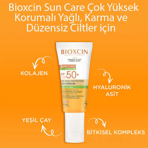 Bioxcin Sun Care Düzensiz Ciltler için Spf 50 Güneş Kremi 50 ml - 6