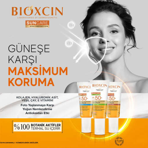 Bioxcin Sun Care Düzensiz Ciltler için Spf 50 Güneş Kremi 50 ml - 7