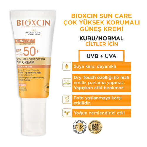 Bioxcin Sun Care Kuru Ciltler için Güneş Kremi SPF 50+ 50 ml - 4