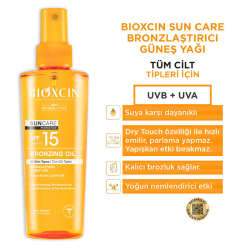 Bioxcin Sun Care Tüm Ciltler için Bronzlaştırıcı Yağ SPF 15 200 ml - 4