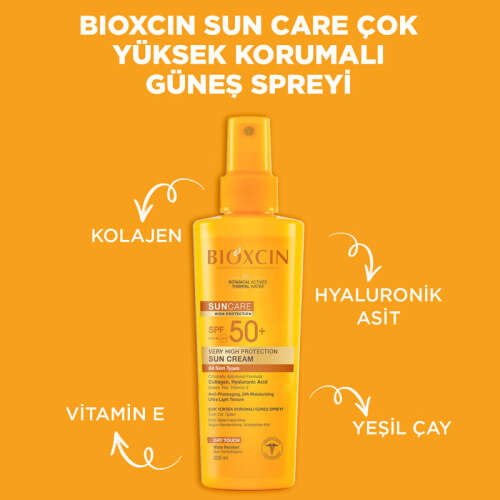 Bioxcin Sun Care Tüm Ciltler için Güneş Spreyi SPF 50+ 200 ml - 3