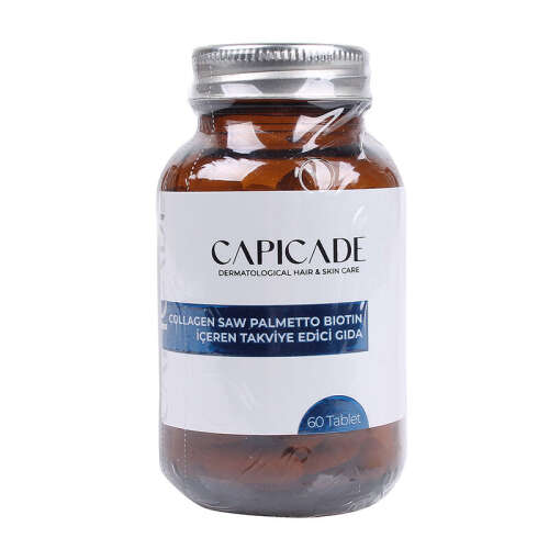 Capicade Collagen Saw Palmetto Biotin İçeren Takviye Edici Gıda 60 Tablet - 1