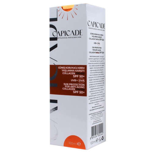 Capicade SPF 50+ Collagen Tinted Güneş Koruyucu Krem 100 ml - 1