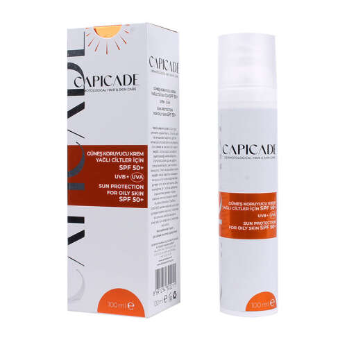 Capicade SPF50+ Güneş Koruyucu Krem 100 ml - Düzensiz ve Yağlı Ciltler - 2