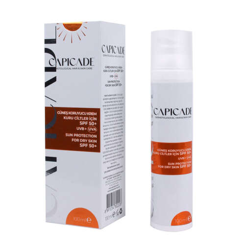 Capicade SPF50+ Kuru Ciltler İçin Güneş Koruyucu Krem 100 ml - 4