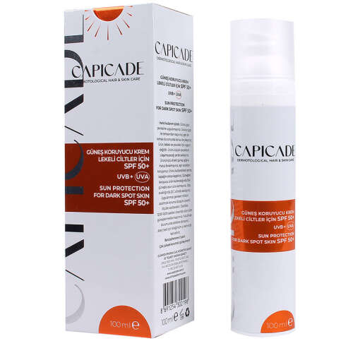 Capicade SPF50+ Lekeli Ciltler İçin Güneş Koruyucu Krem 100 ml - 2