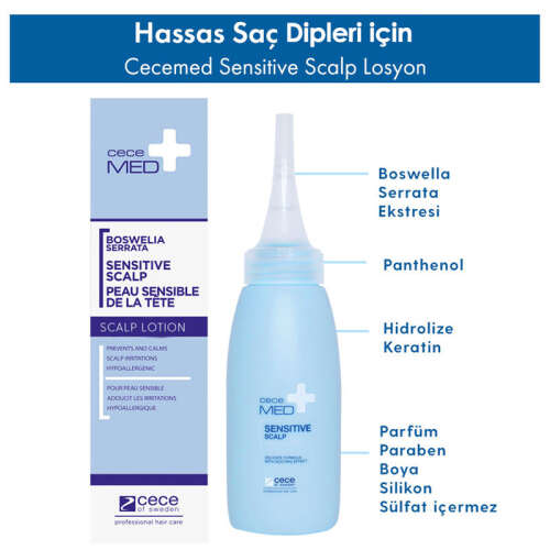 CeceMED Hassas Saç Dipleri İçin Losyon 75 ml - 2