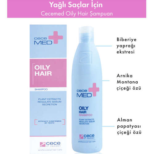 CeceMED Yağlı Saçlar İçin Şampuan 300 ml - 2