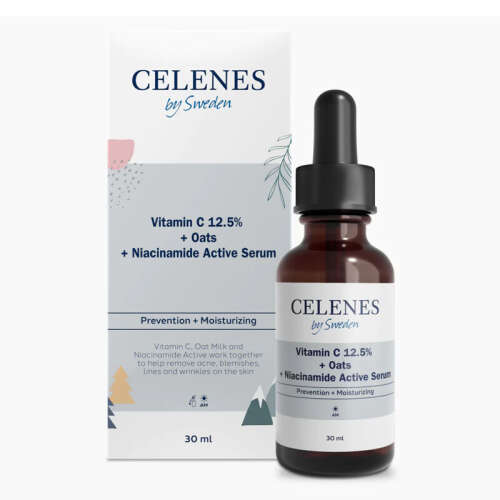 Celenes By Sweden C Vitamini 25 + Yulaf Sütü Niasinamid Aktifli Serum 30 ml - 1