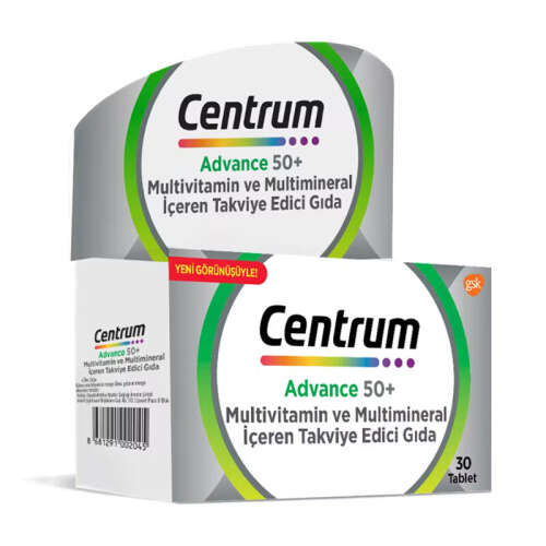 Centrum Advance 50+ Multivitamin ve Multimineral 30 Tablet - 1