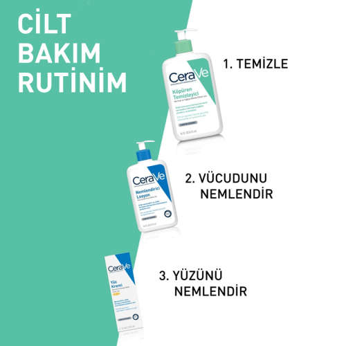 CeraVe Normal Ve Yağlı Ciltler İçin Köpüren Temizleyici 236 ml - 8