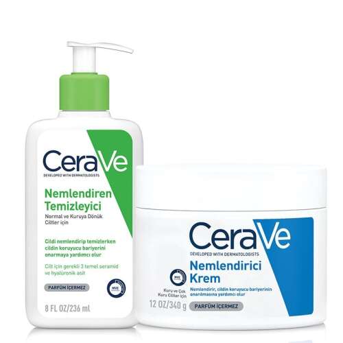 Cerave Kuru ve Çok Kuru Ciltler için Bakım Seti - 1