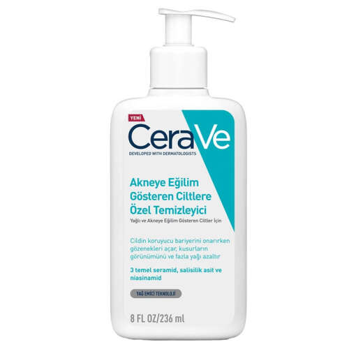 CeraVe Yağlı Ve Akneye Eğilimli Ciltler İçin Yüz Temizleme Jeli 236 ml - 1