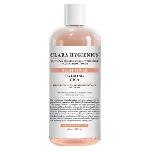 Clara Hygienics Calming Cica Leke Karşıtı Yüz ve Vücut Gece Toniği 400 ml - 1