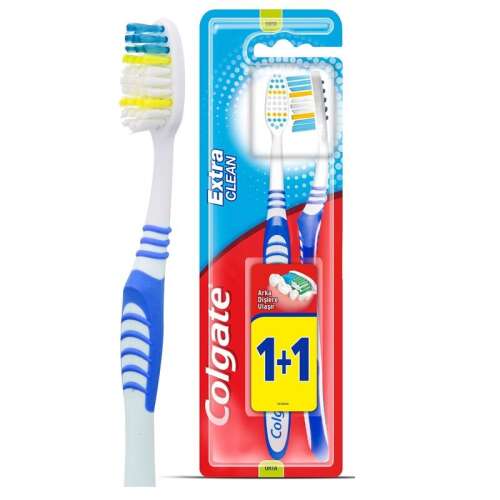 Colgate Extra Clean 1+1 Diş Fırçası Orta - 1