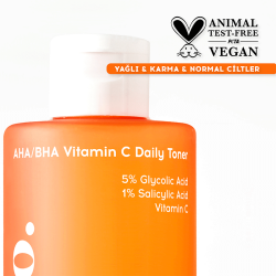 Cream Co. AHA BHA Vitamin C Daily Toner 200 ml - 1