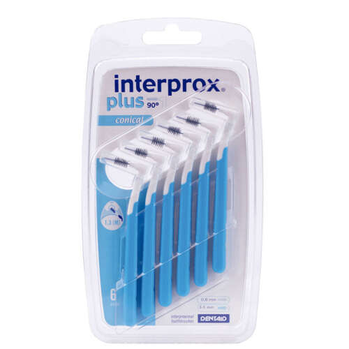 Dentaid INTERPROX Plus 2G Conical Blister 6 Adet - Mavi - 1