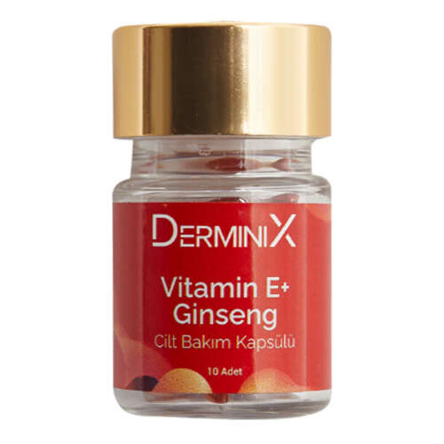 Derminix E Vitamini + Ginseng Cilt Bakım Kapsülü - 1