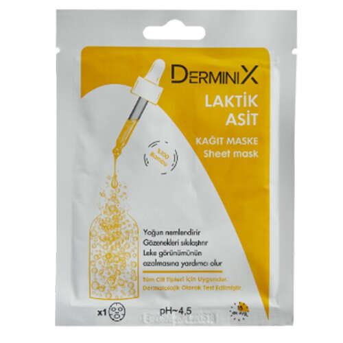 Derminix Laktik Asit Kağıt Maske 1 Adet - 1