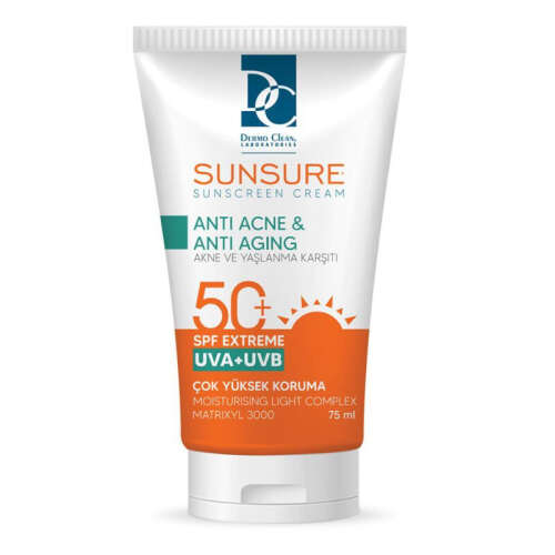 Dermo Clean Sunsure Düzensiz Ciltler İçin Spf50+ Güneş Kremi 75 ml - 1