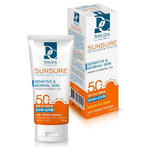 Dermo Clean Sunsure Hassas ve Normal Cilt Güneş Kremi Spf50+ 75 ml - 2