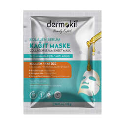 Dermokil Kil ve Kolajen İçerikli Serum Kağıt Maske 23 g