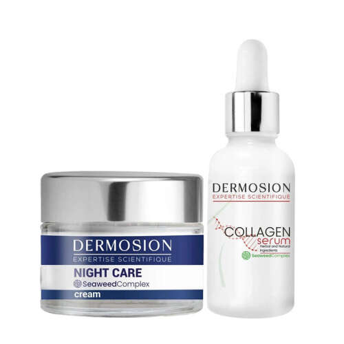 Dermosion Gece Kremi 50 ml + Kolajen Serum 30 ml HEDİYE - 1