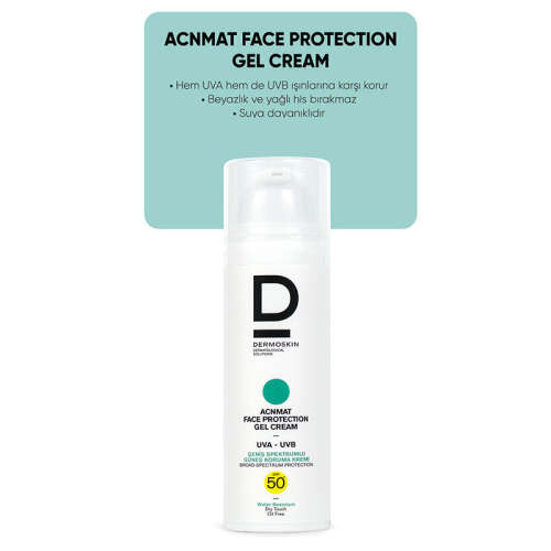 Dermoskin Acne Mat Spf50+ Güneş Koruyucu Jel Krem 50 ml - 2