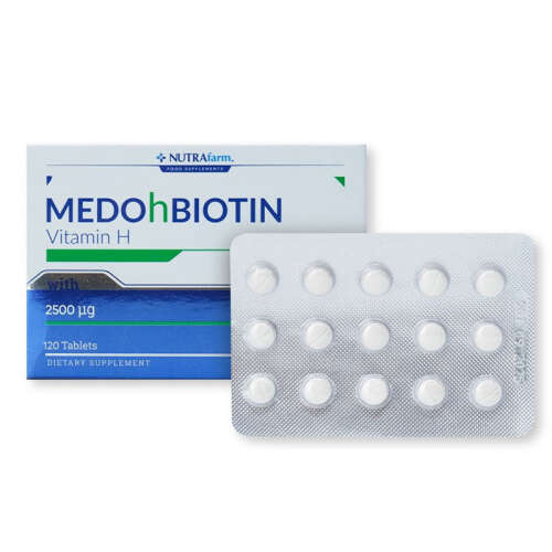 Dermoskin Medohbiotin Biotin 2,5mg 120 Tablet - 1