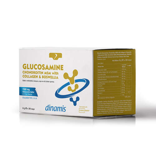 Dinamis Glucosamine Chondroitin MSM Takviye Edici Gıda 6 g x 30 Saşe - 1