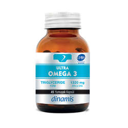 Dinamis Ultra Omega 3 İçeren Takviye Edici Gıda 45 Yumuşak Kapsül - 1