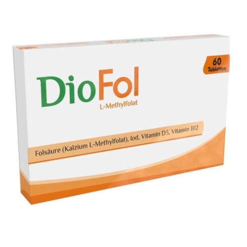 Diofol Folik Asit - Vitamin D3 İçeren Takviye Edici Gıda 60 Tablet - 1