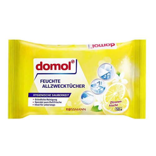 Domol Yüzey Temizleme Mendili Limon Kokulu 50 Adet - 1