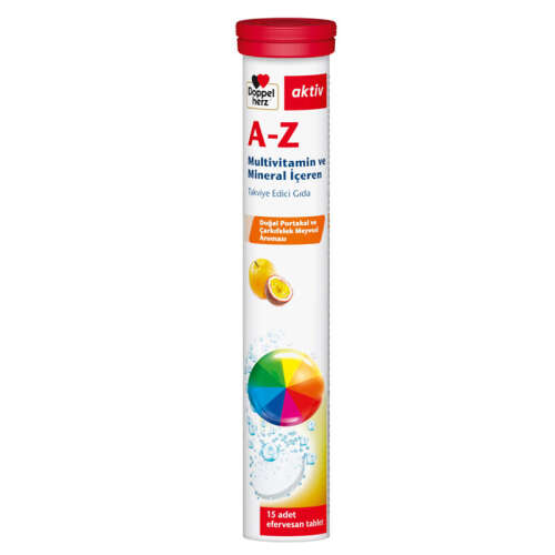 Doppel Herz A-Z Multivitamin ve Mineral İçeren Takviye Edici Gıda 15 Efervesan - 1