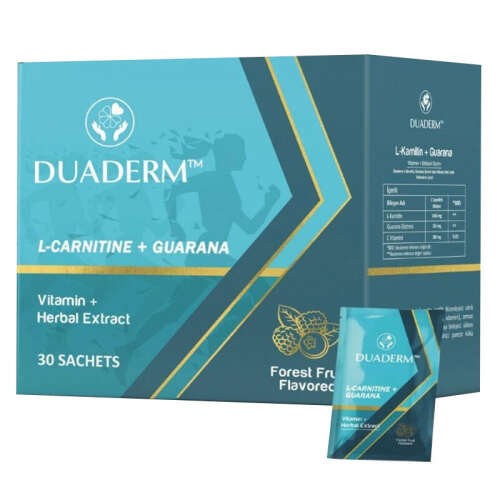 Duaderm L-Karnitin Guarana Takviye Edici Gıda 30 Şase - 1