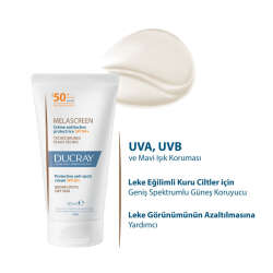 Ducray Melascreen Leke Eğilimli ve Kuru Ciltler İçin Güneş Koruyucu SPF 50+ 50 ml - 2