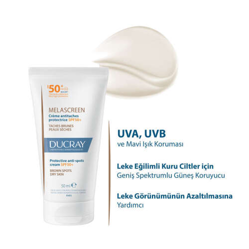 Ducray Melascreen Leke Eğilimli ve Kuru Ciltler İçin Güneş Koruyucu SPF 50+ 50 ml - 2