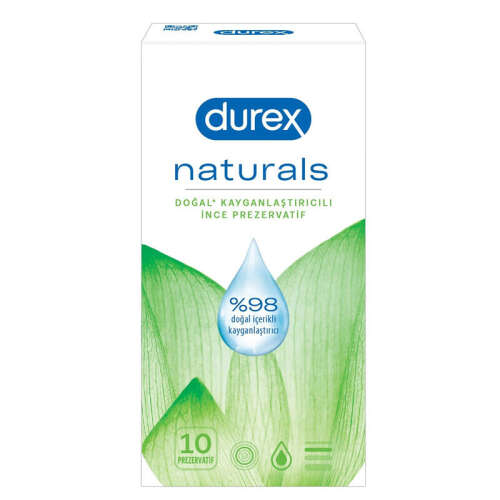 Durex Naturals 10 Adet Prezervatif - 1