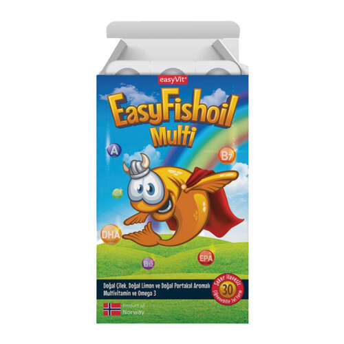 Easy Fish Oil Multi + Omega 3 Çiğnenebilir Tablet 30 Adet - 1