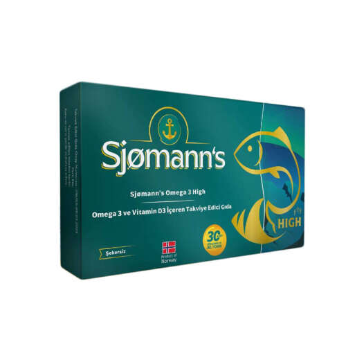 Sjomann’s Omega 3 ve Vitamin D3 İçeren Takviye Edici Gıda 30 Adet Çiğnenebilir Jel Form - 1